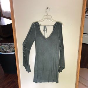 Gray American Eagle long sleeve dress